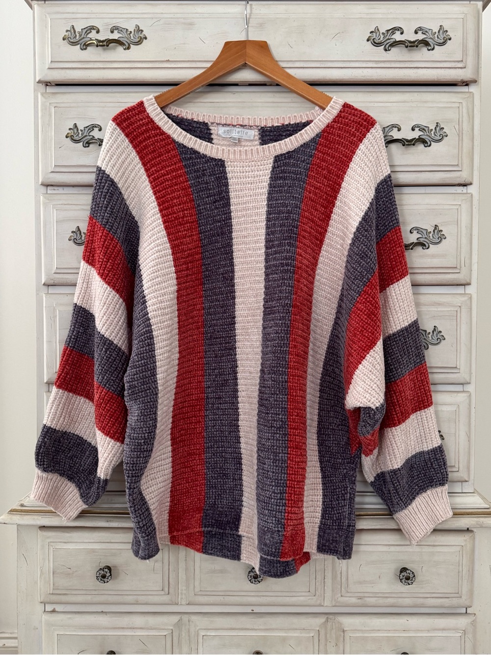 Vici Striped Chenille Sweater